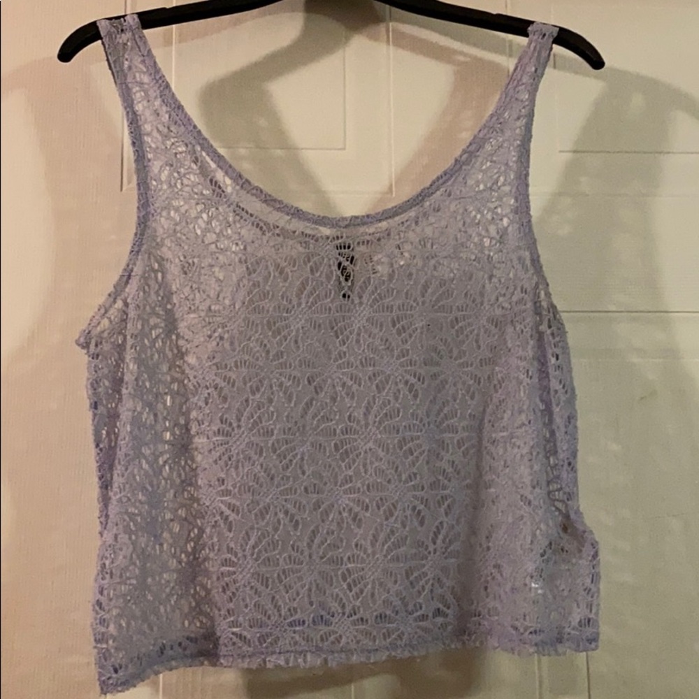 Lilac cropped top